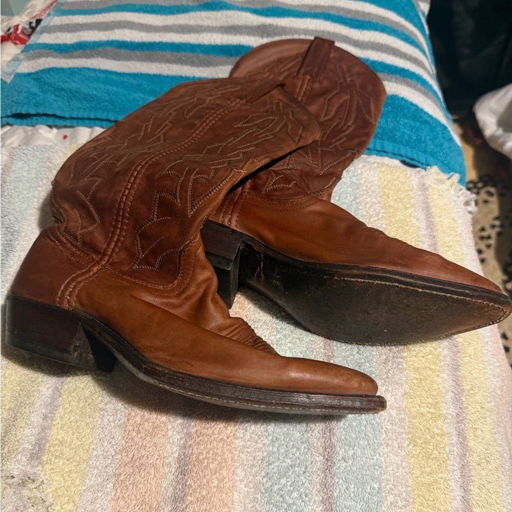 Brown Heeled Boots